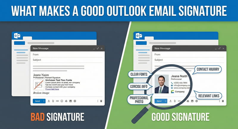 What Makes a Good Outlook Email Signature? (Examples & Best Practices ...